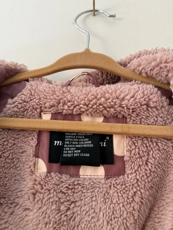 Toddler Lined Spring Raincoat Jacket Size 2T Me Jane Mini Pink Polka Dot EUC - Picture 7 of 10